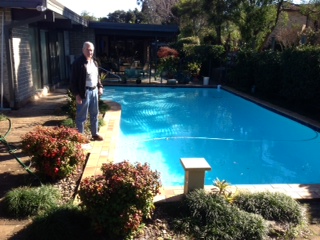 Dads first pool 1